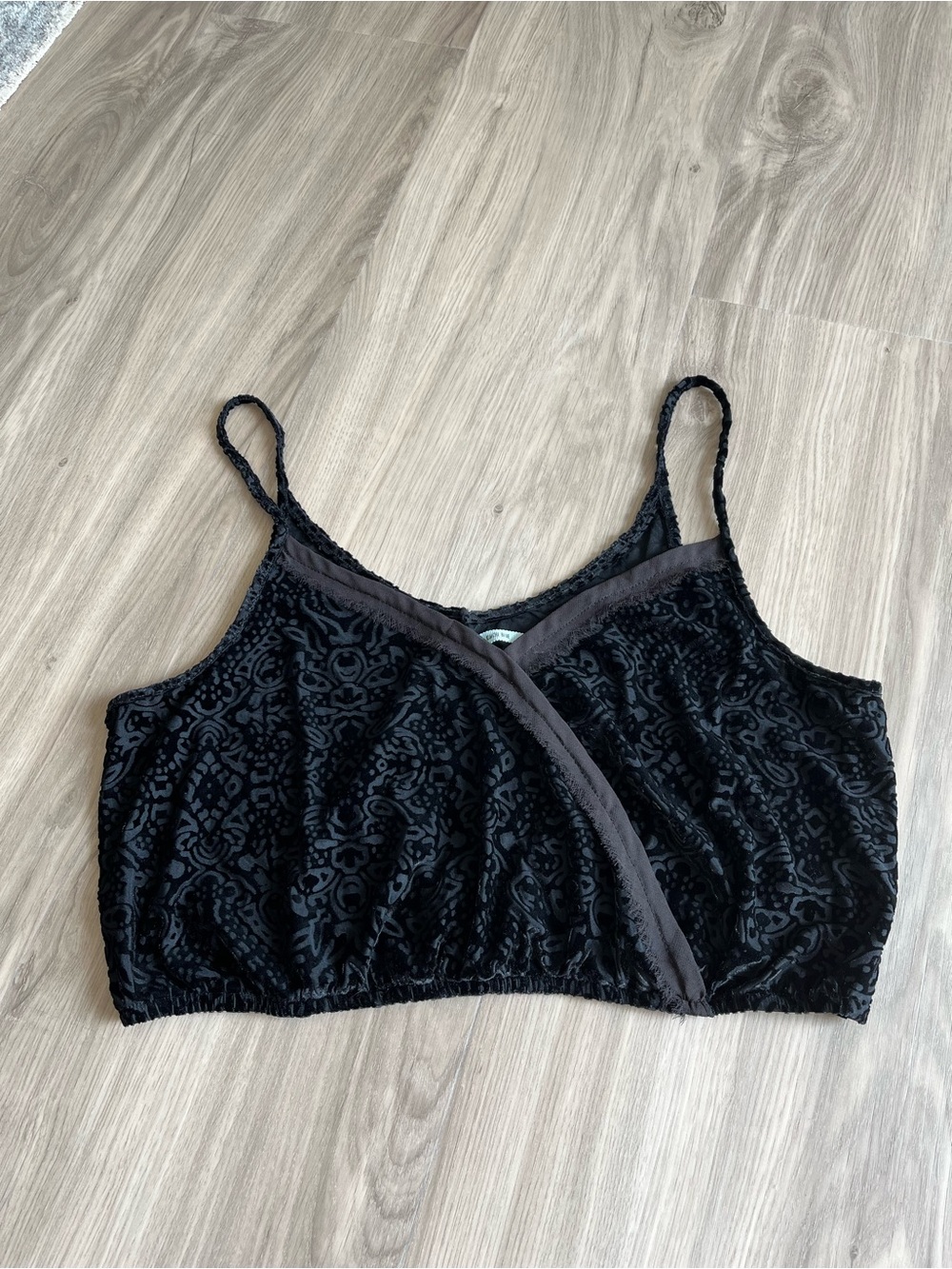 Kimchi Blue Black Textured Camisole Top